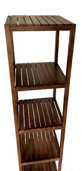 Стелаж, этажерка WoodDecor с дерева Коричневая