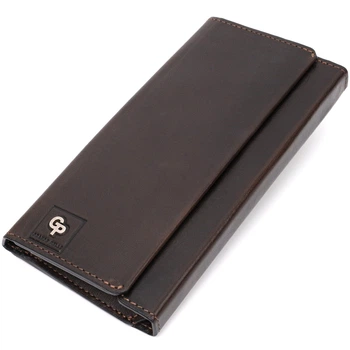 Кожаный мужской кошелек GRANDE PELLE 10,5х20,3х2,5 см (acs0026945)