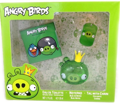 Zestaw dla dzieci Angry Birds Pig Woda toaletowa 50 ml + Notatnik + Zawieszka na łańcuszku (663350057256)