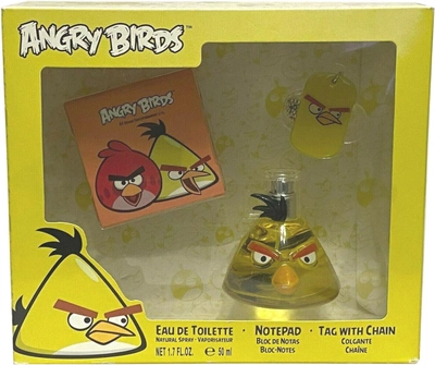 Zestaw dla dzieci Angry Birds Yellow Woda toaletowa 50 ml + Notatnik + Zawieszka na łańcuszku (663350058215)