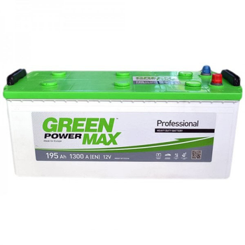 Акумулятор автомобільний 195ач 1300а "+" зліва Green Power, 22378