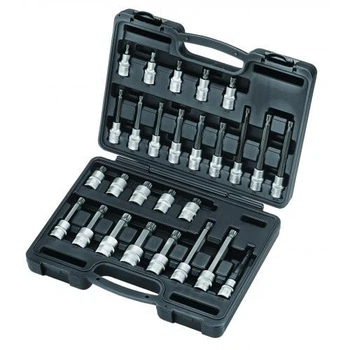 Набор головок - бит Force 4285 1/2" HEX Spline M5-M18 28 предметов