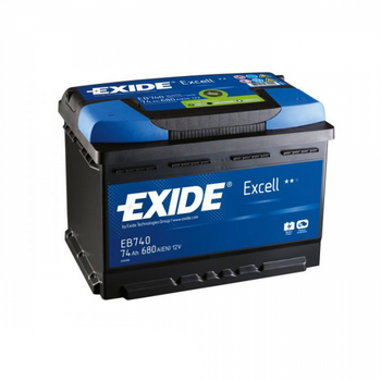 Аккумулятор автомобильный 74Ач 680А "+" справа EXIDE, EB740