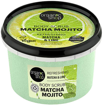Скраб для тела Organic Shop Matcha Mojito Освежающий Матча и лайм 250 мл (4743318144030)