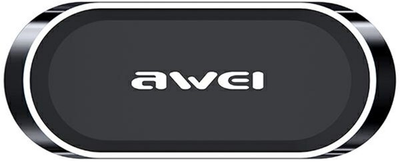 Магнітний тримач у машину AWEI X20 на приладову панель Metal Gray (6954284001090)