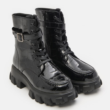Жіночі черевики високі Sinsay 8484F-99X 38 24.5 см Чорні (5904841333486)