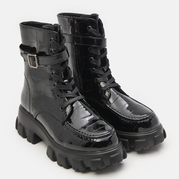 Жіночі черевики високі Sinsay 8484F-99X 37 24 см Чорні (5904841333479)
