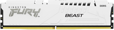 Оперативна пам'ять Kingston FURY DDR5-5600 65536MB PC5-44800 (Kit of 4x16384) Beast 1Rx8 White (KF556C40BWK4-64)