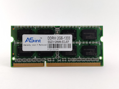 Оперативная память для ноутбука SODIMM ASint DDR3 2Gb 1333MHz PC3-10600S (SSZ3128M8-EDJEF) 12880 Б/У
