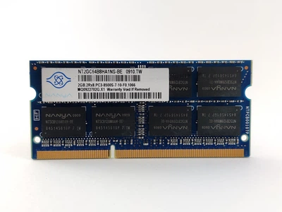 Оперативная память для ноутбука SODIMM Nanya DDR3 2Gb 1066MHz PC3-8500S (NT2GC64B8HA1NS-BE) 12808 Б/У