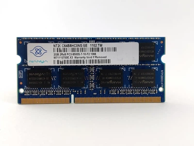 Оперативная память для ноутбука SODIMM Nanya DDR3 2Gb 1066MHz PC3-8500S (NT2GC64B8HC0NS-BE) 12813 Б/У