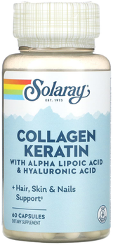 Натуральна харчова добавка Solaray Collagen Keratin 60 капсул (0076280215229)