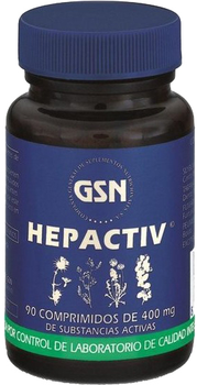 Натуральна харчова добавка GSN Hepactiv 400 мг 90 капсул (8436003028185)