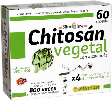 Дієтична добавка Pinisan Siluplan Chitosan Vegetal Con Alcachofa 60 капсул (8435001000902)