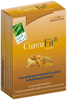 Suplement diety 100% Natural Curcufit 30 kapsułek (8437008750354)