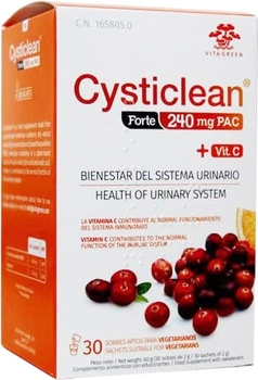 Натуральна харчова добавка Cysticlean Forte 240 мг 30 саше (8436031120196)