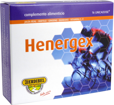 Натуральна харчова добавка Herdibel Henergex 16 шт (8436024232363)