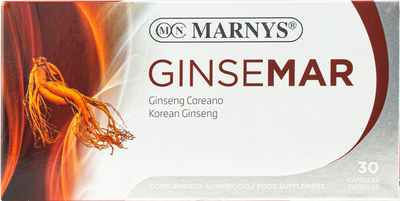 Натуральна харчова добавка Marnys Ginseng Coreano 500 мг 30 капсул (8410885071309)