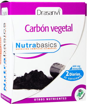 Suplement diety Drasanvi Carbon Vegetal 60 kapsułek (8436044514036)