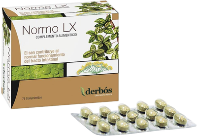 Натуральна харчова добавка Derbos Normo Lx 75 таблеток (8436012150990)