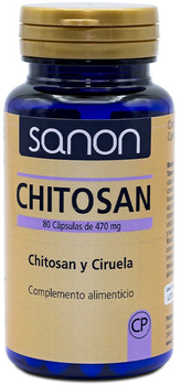 Натуральна харчова добавка Sanon Chitosan 470 мг 80 капсул (8437013869157)