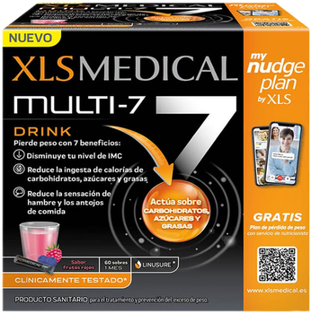 Suplement diety Xls Medical Multi-7 Bebida Frutos Rojos 60 saszetek (5400951004037)