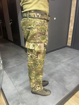Штани зимові тактичні софтшел флісові Accord, розмір L, Мультикам, утеплені штани для військових
