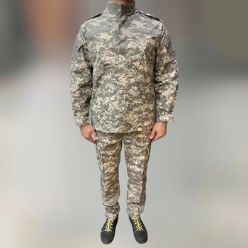 Військова форма (кітель та штани), піксель НАТО, розмір XXL, комір-стійка, Yakeda, тактична військова форма літня