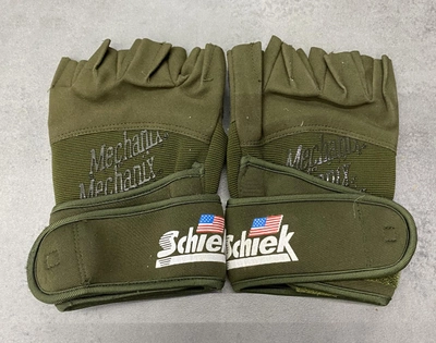Перчатки тактические Беспальцевые Schiek Mechanix, США, цвет Олива, размер M