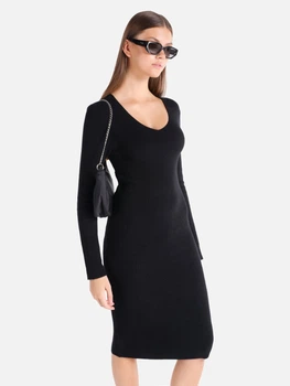Платье миди женское Colin's CL1065270BLK L Black (8683197802378)