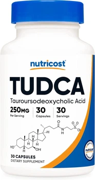 Тауроурсодезоксихолевая кислота премиум-класса Nutricost TUDCA 30 капсул