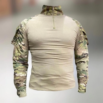 Армейская Кофта Убакс, Мультикам, размер L, с пазами под локти, Yakeda Combat, тактическая рубашка Убакс