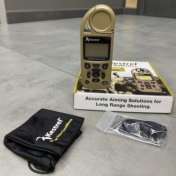 Метеостанція Kestrel 5700 Elite Applied Ballistics c Bluetooth, балістичний калькулятор G1/G7, колір Tan