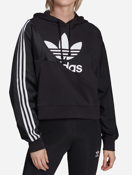 Bluza damska z kapturem krótka Adidas Originals Adicolor HC7050 38 Czarna (4065424620940)