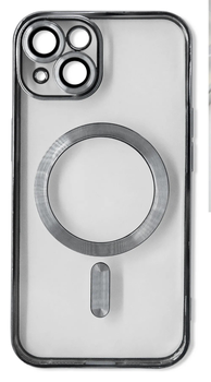 Чохол Fibra Chrome with MagSafe + захист камери для Apple iPhone 13 (6.1") Silver
