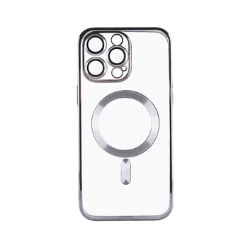 Чохол Fibra Chrome with MagSafe + захист камери для Apple iPhone 15 Pro Max (6.7") Silver