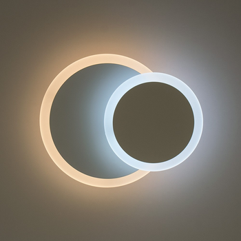 Світильник світлодіодний накладний, бра LUMINARIA GEOMETRIA ROUND 12W R-185-WHITE-220-IP44