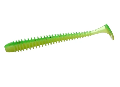Виброхвост Flagman Mystic Fish 3'' №1527 Lime/Lime Chartreuse арт FMF30-1527