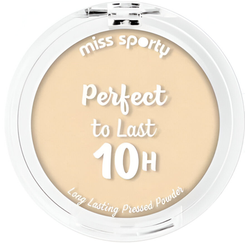 Puder Miss Sporty Perfect To Last 10H Long Lasting Pressed Powder 010 Porcelain 9 g (3616302970421)
