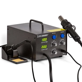 Паяльная станция LUKEY 852D+ компрессорная, фен, паяльник