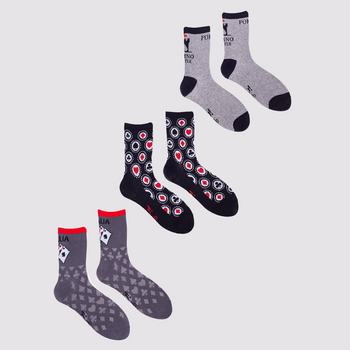 Набір шкарпеток чоловічих Yoclub 3-Pack SKA-0071F-AA00-002 котон 39-42 3 пари Різнокольоровий (5904921653367)