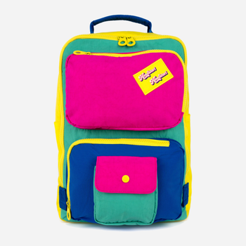 Жіночий рюкзак Himawari Tr23197-1 Світло-жовтий/Різнокольоровий (5902021105212)