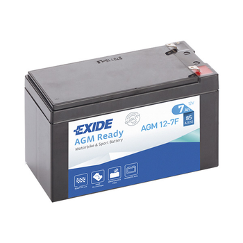 Мото аккумулятор 7Ач 85А "+" слева EXIDE, AGM12-7F