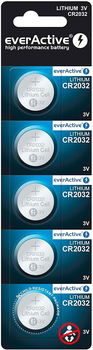 Батарейки everActive Літієві CR2032 3 В блістер 5 шт (CR20325BL)