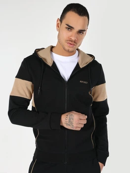 Толстовка на молнии мужская Colin`s CL1063392BLK S Черная (8683197658524)