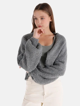 Кардиган вязаный женский Colin's CL1065265MGA XS Gray (8683197802200)