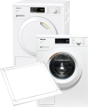 Стиральная машина полногабаритная MIELE WSA 023 WCS + Сушильный автомат MIELE TEA 225 WP (комплект) + планка MIELE WTV 501