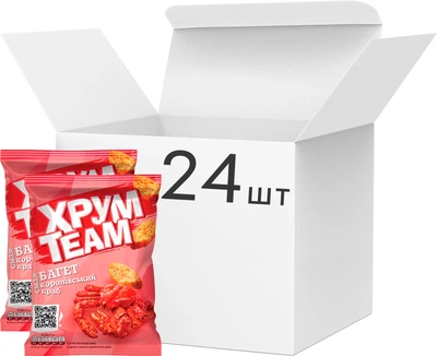 Упаковка багета ХрумTeam Королівський краб 55 г х 24 шт (1.32 кг) (4823063127042)