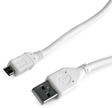 Кабель Gembird USB 2.0 - MicroUSB 5pin 0.5 м White (CCP-mUSB2-AMBM-W-0.5M)