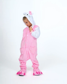 Піжама кігурумі Kigurumi Хеллоу Кітті Hello Kitty для дівчаток Рожевий на зріст 130-144 см (204341)